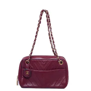 CHANEL - Chanel Burgundy Chain Bag