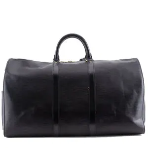 LOUIS VUITTON - Black Keepall Boston Travel Bag