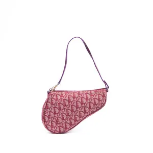 CHRISTIAN DIOR - Red Trotter Saddle Handbag