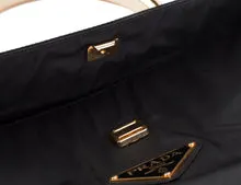 Black Nylon Handbag